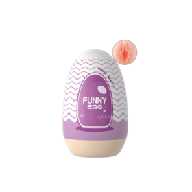 Gaine Masturbatrice Réutilisable FUNNY EGG – Design Réaliste Vagin lèvres charnus